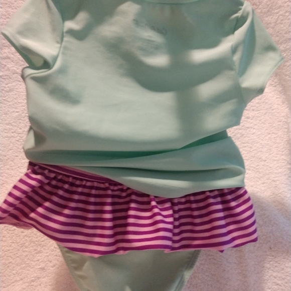 Cat & Jack Ice Cream Cone Rash Guard and Bikini Bottom size 3T - Picture 2 of 3